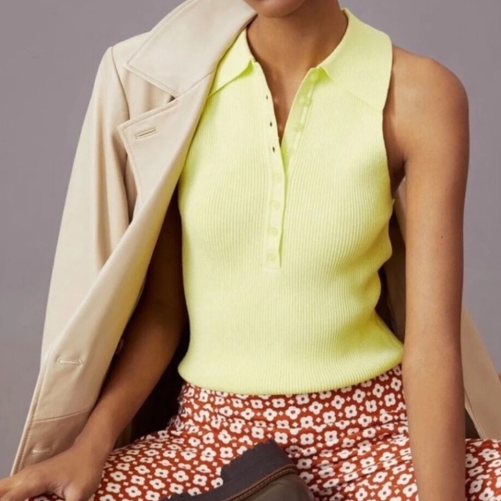 Anthropologie 525 Sleeveless Polo Tank